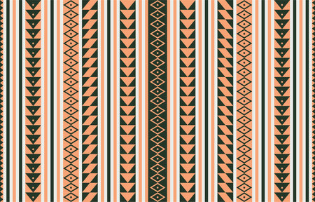Abstract Seamless Ethnic Akha Embroidered fabric Pattern design for textile, clothes, background pattern, texture and furniture ornament print for carpet, wallpaper,のイラスト素材
