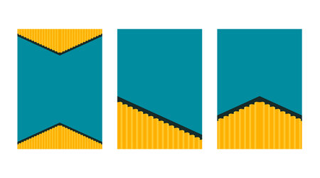 set architecture abstract poster cover. poster with geometric shape building minimal, architecture cover, trendy color, vector. design for architecture background, present, poster,のイラスト素材