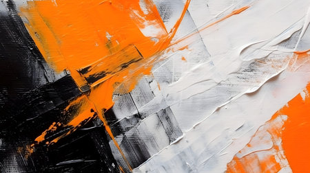 Abstract acrylic painting on canvas. Can be used as a background. generative AI.の写真素材