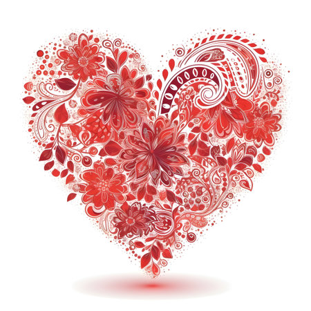valentine day heart element love happy celebration pink template generative Ai. valentine heart romantic design holiday background illustration greeting romance banner card. valentines elementの写真素材