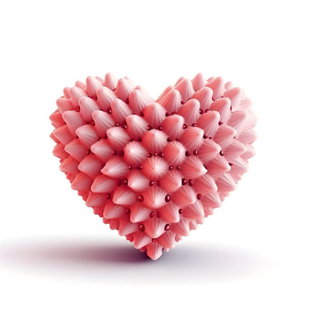valentine day heart element love happy celebration pink template generative Ai. valentine heart...