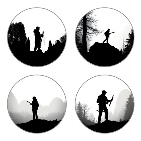 people silhouette isolated human person male female business black generative Ai. silhouette people group team illustration community crowd background young white businessman silhouette activity.の写真素材