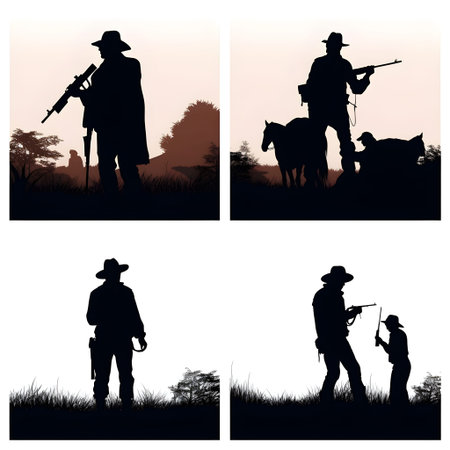 people silhouette isolated human person male female business black generative Ai. silhouette people group team illustration community crowd background young white businessman silhouette activity.の写真素材