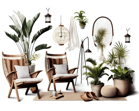 interior design concept home modern architecture furniture object idea generative Ai. interior room house decoration apartment background style illustration project creative. interior architect.の写真素材