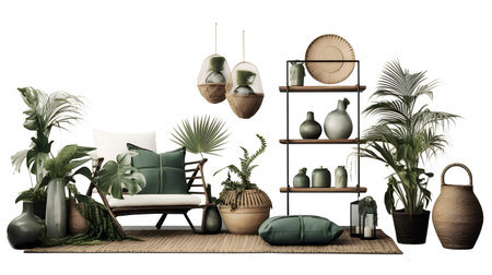 interior design concept home modern architecture furniture object idea generative Ai. interior room...