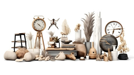interior design concept home modern architecture furniture object idea generative Ai. interior room...