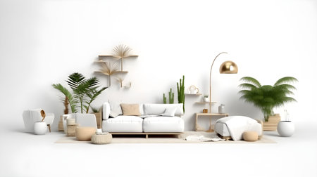 interior design concept home modern architecture furniture object idea generative Ai. interior room house decoration apartment background style illustration project creative. interior architect.の写真素材