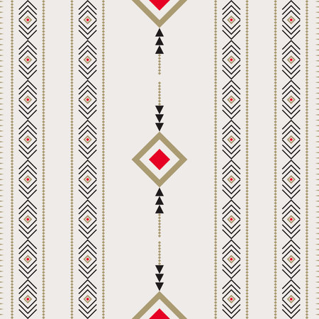 ethnic pattern texture design background print abstract seamless vector textile.のイラスト素材