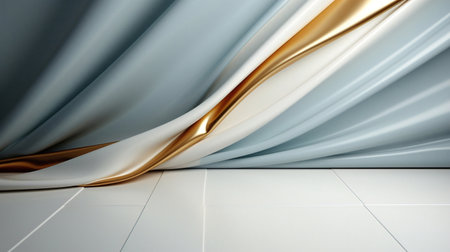white luxury golden background elegant backdrop abstract banner modern design. background luxurious wallpaper texture line gray light curve wave illustration premium. luxury shape decoration graphic.の写真素材