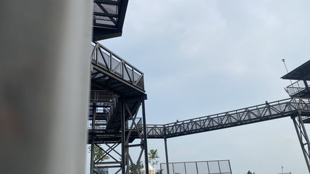 architecture skywalk structure tourism travel songkhla kuan ron hill building bridge park....