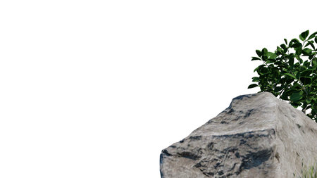 vegetation nature plant green natural environment foliage background 3d render. landscape tree jungle summer forest leaf tropical garden ecology grass. flora isolated park bush wild tropic.の写真素材