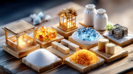 Set of construction materials including bricks, steel, wood, and cement. architecture and building use.の写真素材