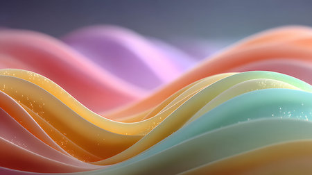 Smooth flowing gradient background with pastel tones and soft curves. Perfect for web design,...