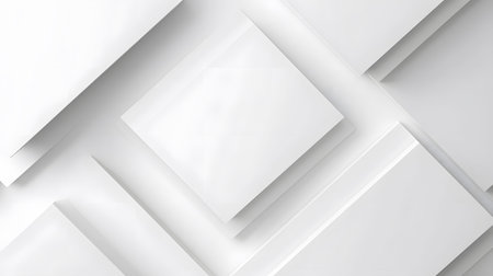 Minimal white background with subtle shapes and soft shadows. Ideal for clean branding,...