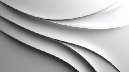 Minimal white background with subtle shapes and soft shadows. Ideal for clean branding, presentations, and modern design projects.の写真素材