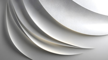 Minimal white background with subtle shapes and soft shadows. Ideal for clean branding, presentations, and modern design projects.の写真素材