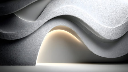 Minimal white background with subtle shapes and soft shadows. Ideal for clean branding,...