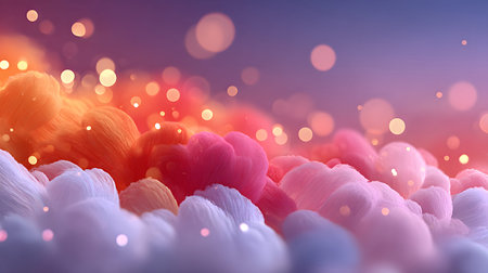 Blurred gradient background with soft glowing colors and dreamy tones. Great for creative design, music visuals, and social media posts.の写真素材