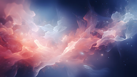 Abstract foggy blur with soft pastel tones and a dreamy vibe. Ideal for gentle branding, meditation visuals, or calm design themes.の写真素材