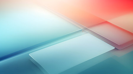 Soft abstract gradient background with pastel tones of blue, pink, and orange. Modern liquid glass...