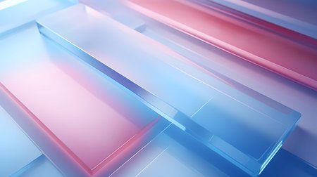 Soft abstract gradient background with pastel tones of blue, pink, and orange. Modern liquid glass...