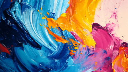Vibrant abstract splash with paint and liquid movement. Great for expressive designs, artistic posters, and energetic branding.の写真素材