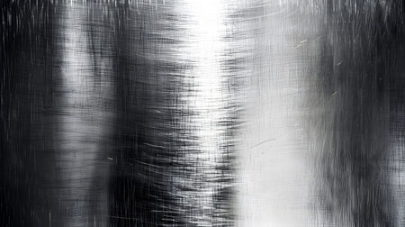 Shiny metallic background with brushed steel texture. Great for tech, industrial design, or modern corporate visuals.の写真素材