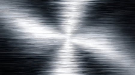 Shiny metallic background with brushed steel texture. Great for tech, industrial design, or modern corporate visuals.の写真素材