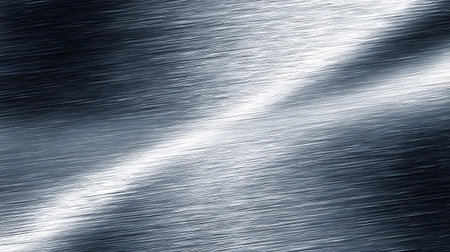 Shiny metallic background with brushed steel texture. Great for tech, industrial design, or modern corporate visuals.の写真素材