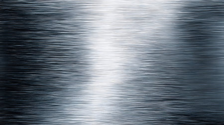 Shiny metallic background with brushed steel texture. Great for tech, industrial design, or modern corporate visuals.の写真素材