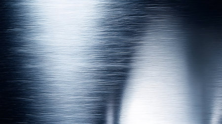 Shiny metallic background with brushed steel texture. Great for tech, industrial design, or modern corporate visuals.の写真素材