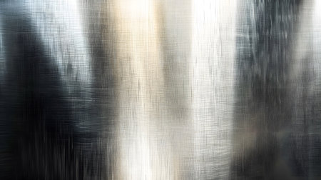 Shiny metallic background with brushed steel texture. Great for tech, industrial design, or modern corporate visuals.の写真素材