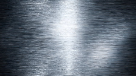 Shiny metallic background with brushed steel texture. Great for tech, industrial design, or modern...