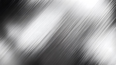 Shiny metallic background with brushed steel texture. Great for tech, industrial design, or modern corporate visuals.の写真素材