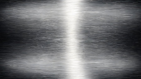 Shiny metallic background with brushed steel texture. Great for tech, industrial design, or modern corporate visuals.の写真素材