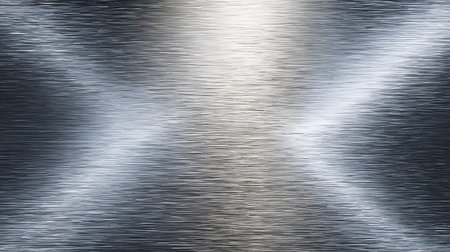 Shiny metallic background with brushed steel texture. Great for tech, industrial design, or modern corporate visuals.の写真素材