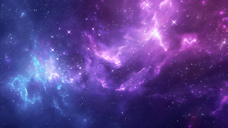 Cosmic-style background with colorful nebula and stars. Ideal for sci-fi, dreams, or...