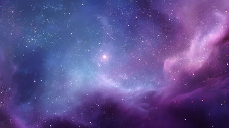 Cosmic-style background with colorful nebula and stars. Ideal for sci-fi, dreams, or...