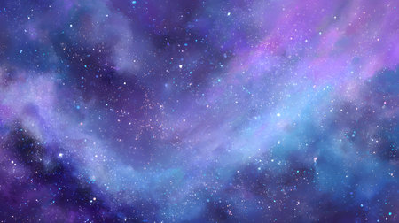 Cosmic-style background with colorful nebula and stars. Ideal for sci-fi, dreams, or...