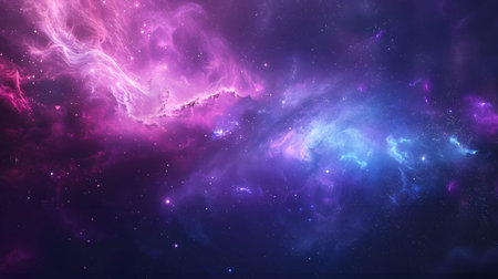 Cosmic-style background with colorful nebula and stars. Ideal for sci-fi, dreams, or...