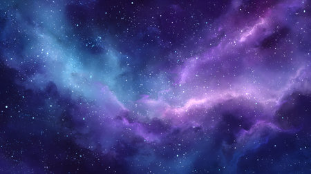 Cosmic-style background with colorful nebula and stars. Ideal for sci-fi, dreams, or...