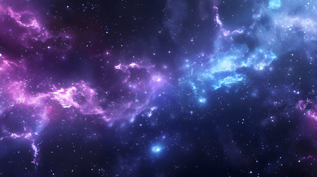 Cosmic-style background with colorful nebula and stars. Ideal for sci-fi, dreams, or...