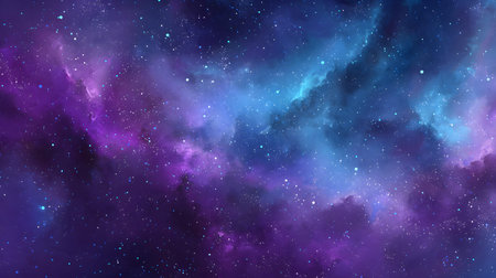 Cosmic-style background with colorful nebula and stars. Ideal for sci-fi, dreams, or...