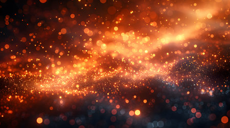 Light rays and glowing bokeh over warm tones. Perfect for celebration, luxury branding, or elegant...