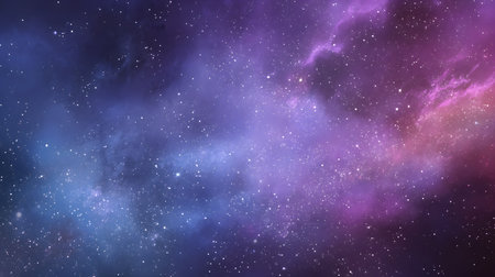 Cosmic-style background with colorful nebula and stars. Ideal for sci-fi, dreams, or fantasy-inspired visuals.の写真素材