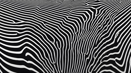 Monochrome line art background with wavy patterns. Great for minimal design, posters, and elegant...