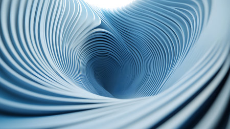 3D abstract wave texture with smooth flowing lines and soft lighting. Modern minimal background design for presentations, websites, and digital art projects.の写真素材