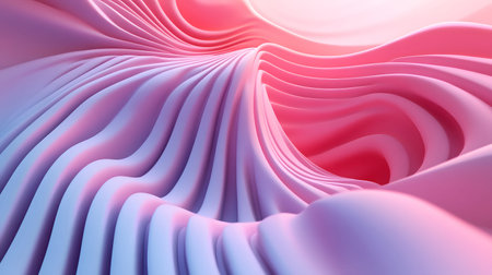 3D abstract wave texture with smooth flowing lines and soft lighting. Modern minimal background...