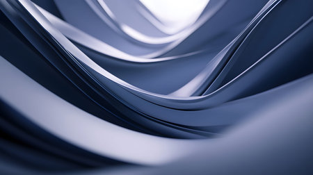 3D abstract wave texture with smooth flowing lines and soft lighting. Modern minimal background...