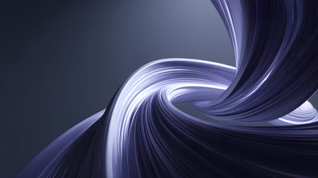 3D abstract wave texture with smooth flowing lines and soft lighting. Modern minimal background...